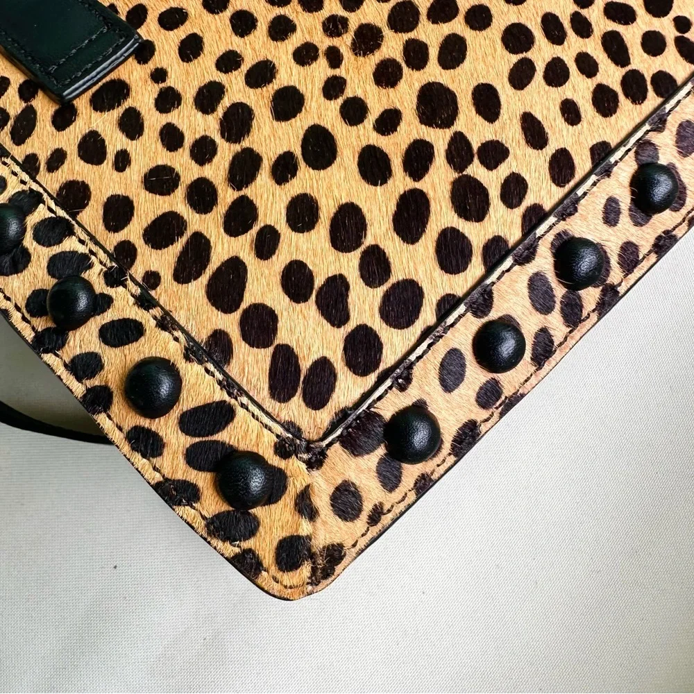 Loeffler Randall Junior Work Tote in Cheetah/Black NWT - Picture 7 of 16
